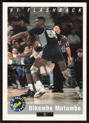 1992 Classic Draft Picks Dikembe Mutombo Basketball Card #98 - Georgetown Hoyas