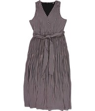 T Tahari Womens Printed Faux Wrap Midi Fit & Flare Dress