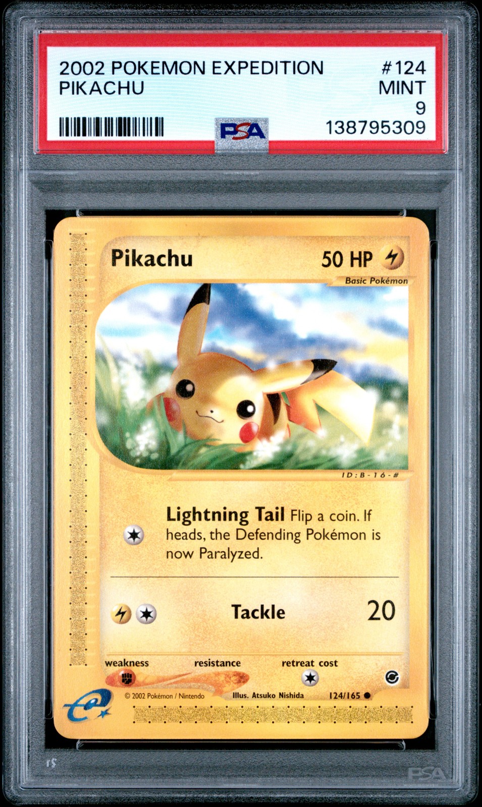 Pikachu - Pokemon Expedition #124 PSA 9.0