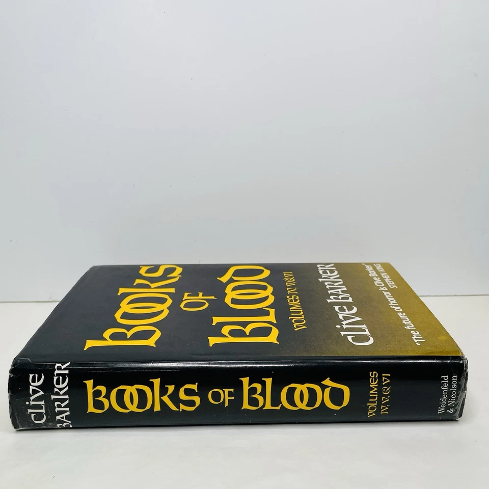 Clive Barker's Books Of Blood Vol 4-5-6 Rare UK Publication 1988 HCDJ  Horror - Image 3 of 4