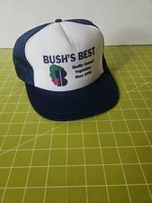Vintage Snapback trucker Hat, Bush's Best Canned Foods, Promotional/employee Hat