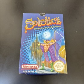 SOLSTICE QUEST FOR STAFF OF DEMNOS NINTENDO NES BOXED COMPLETE GAME UKV PAL VGC!
