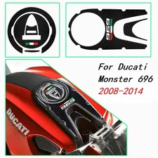 For ducati monster 696 3D carbon fiber texture fuel tank protector decal sticker