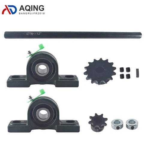 5/8" X 12" Complete Jackshaft Kit For 40/41/420 Chain Go Kart Mini Bike