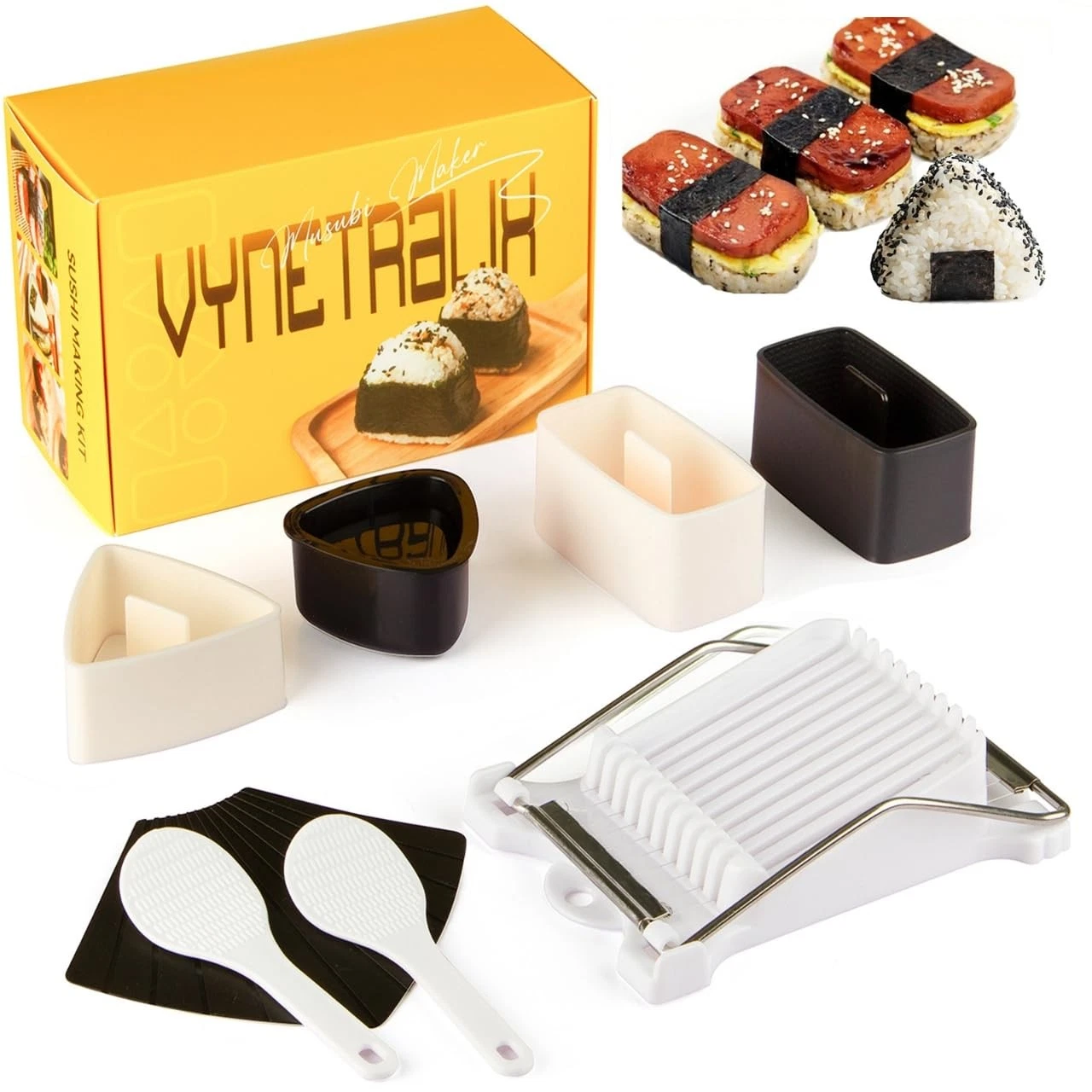 7-Piece Complete Kit, Musubi Press Mold Kit, Includes 2 Musubi Makers, 2 Onig...
Opens in a new wind