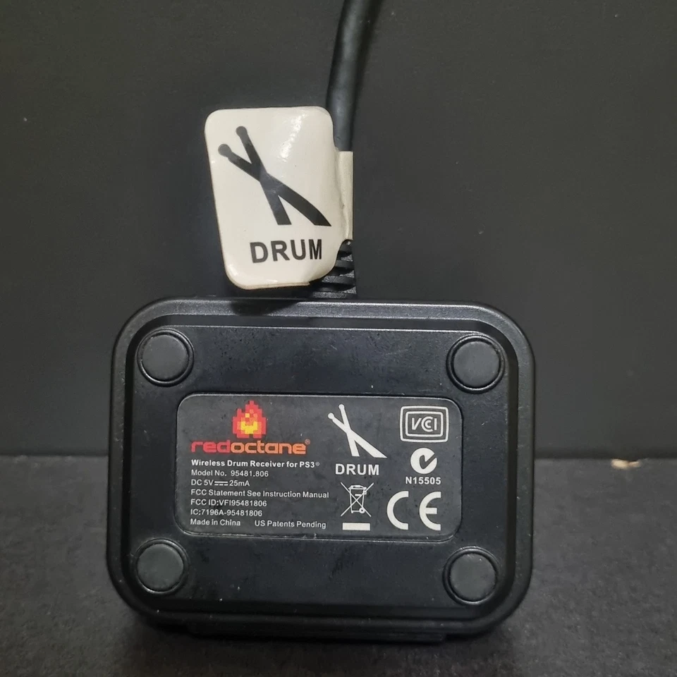 Guitar Hero Sony PS3 Lot Red Octane Wireless Dongle,Microphone, Metallica Game  - Image 2 of 4