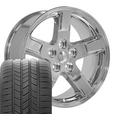 20 Chrome 2364 Rims Goodyear Tires Fit Dodge Ram 1500 Durango