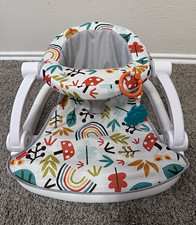 Portable Fisher-Price Baby Infant Floor Seat Support Chair Multicolor Pattern