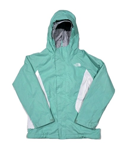 The North Face Kira Tri Climalite Hooded Outter Jacket GIRLS Size M 10-12 Green