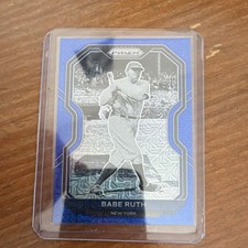 Panini 2021 Prizm Babe Ruth Tier II Blue Prizm #182 /199 New York Yankees