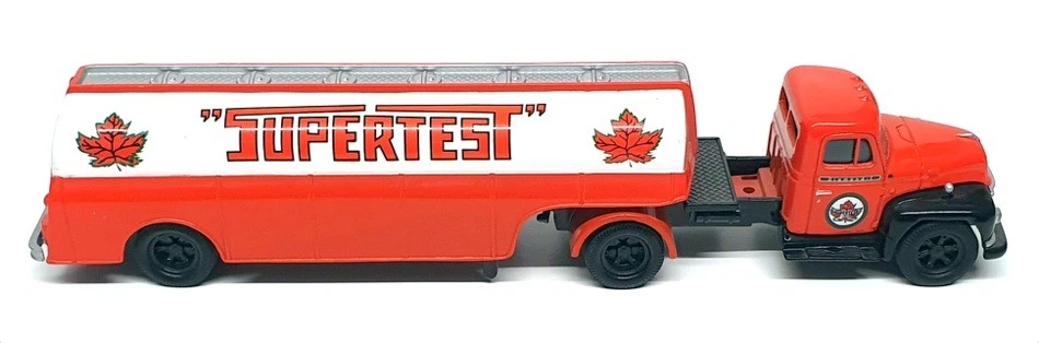 Corgi 1/50 Scale 56203 - Diamond T Semi Tanker Truck "Supertest" - Dk Orange - Image 3 of 4