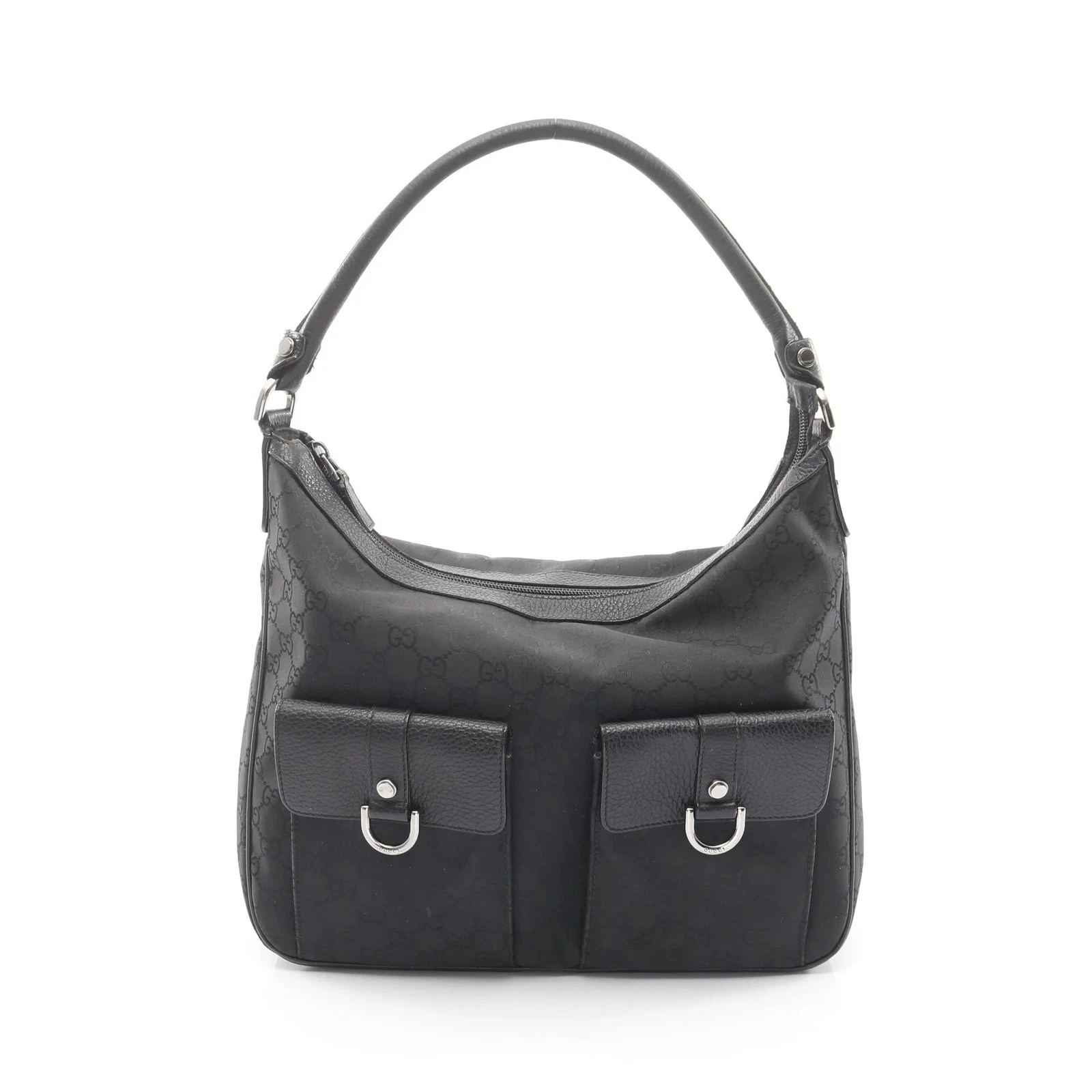 Gucci — Gucci GG Shoulder Bag Black Leather #RCB4298