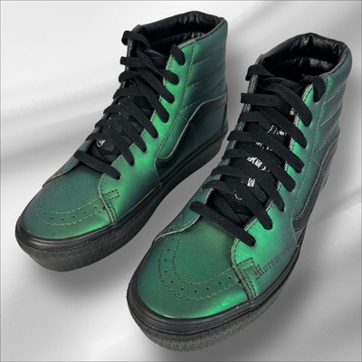 Vans High Tops Harry Potter Slytherin Green Metallic Sneakers Size: M 5.5 W 7