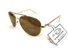 NWT Oscar De La Renta Mens Sunglasses 3041 Gold/Gold Mirror 40
