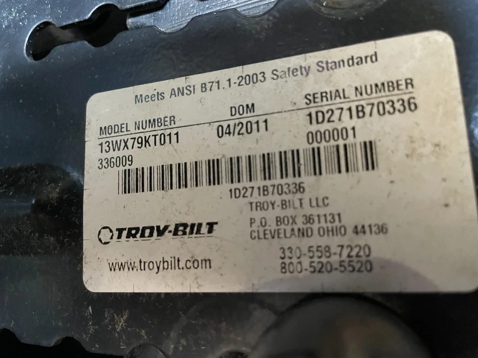 Horse XP Troy-Bilt Riding Mower Model 13WX79KT011 frame mounted idler pulley - Image 4 of 4