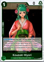 Kouzuki Hiyori OP12-028 Rare Foil Legacy of the Master One Piece TCG