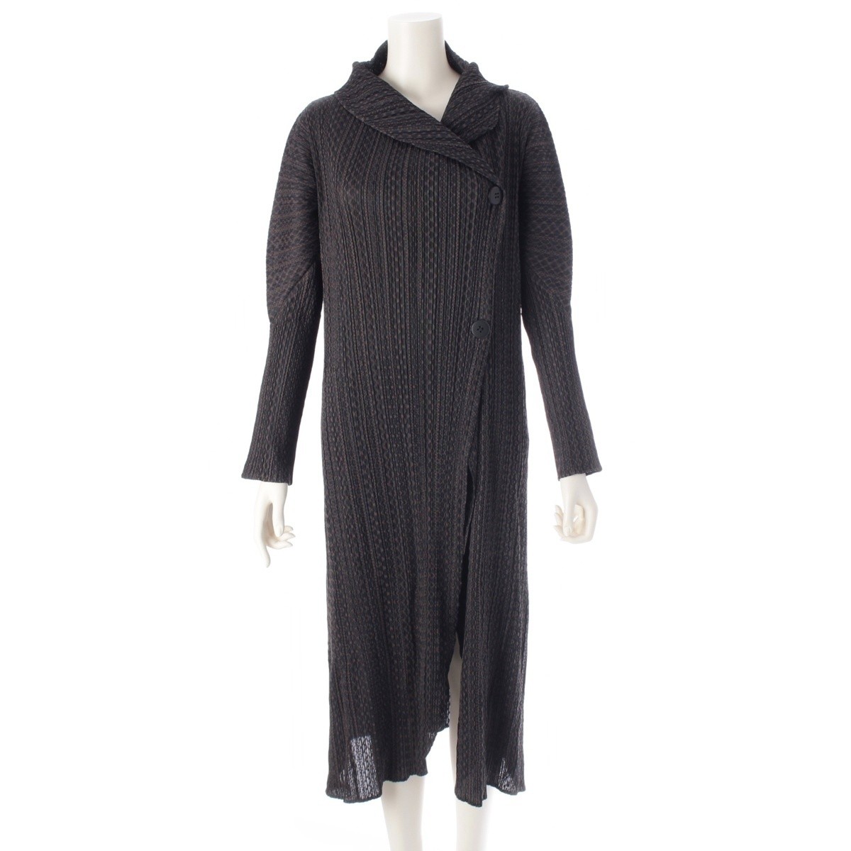 ALTRA PLEATS PLEASE ISSEY cotone motivo geometrico motivo a strati design lungo co...