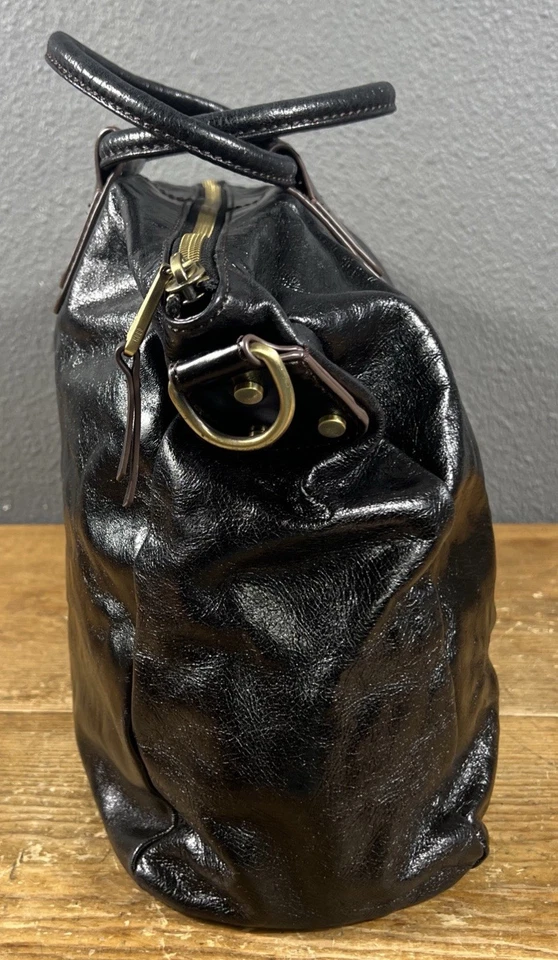 HOBO Purse Sheila Medium Satchel Bag Blue Stone Leather Casual (No Crossbody) - Image 4 of 4