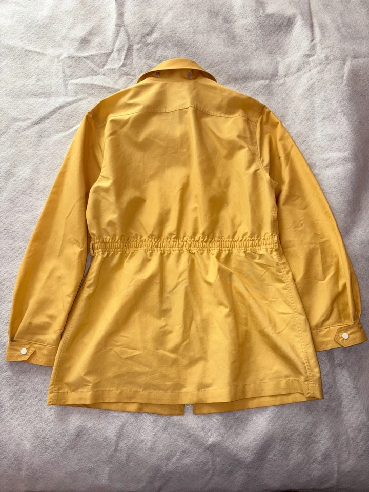 London Fog Jacket Womens 10 Yellow Full Zip Pocketed Water Resistant Coat USA - Image 2 of 4