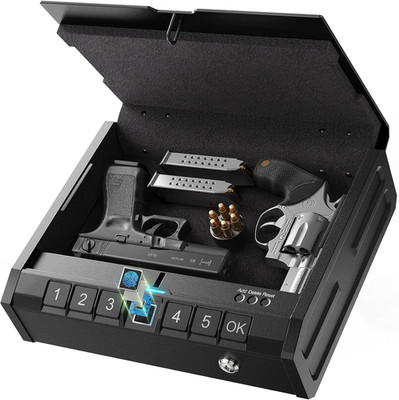 Iron SE Biometric Gun Safe Quick Access Handgun Safe Fingerprint Keypad