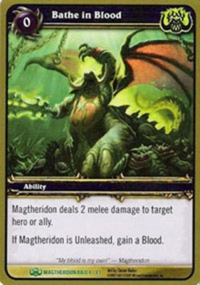 Light Play WoW TCG Bathe in Blood Magtheridons Lair World of Warcraft