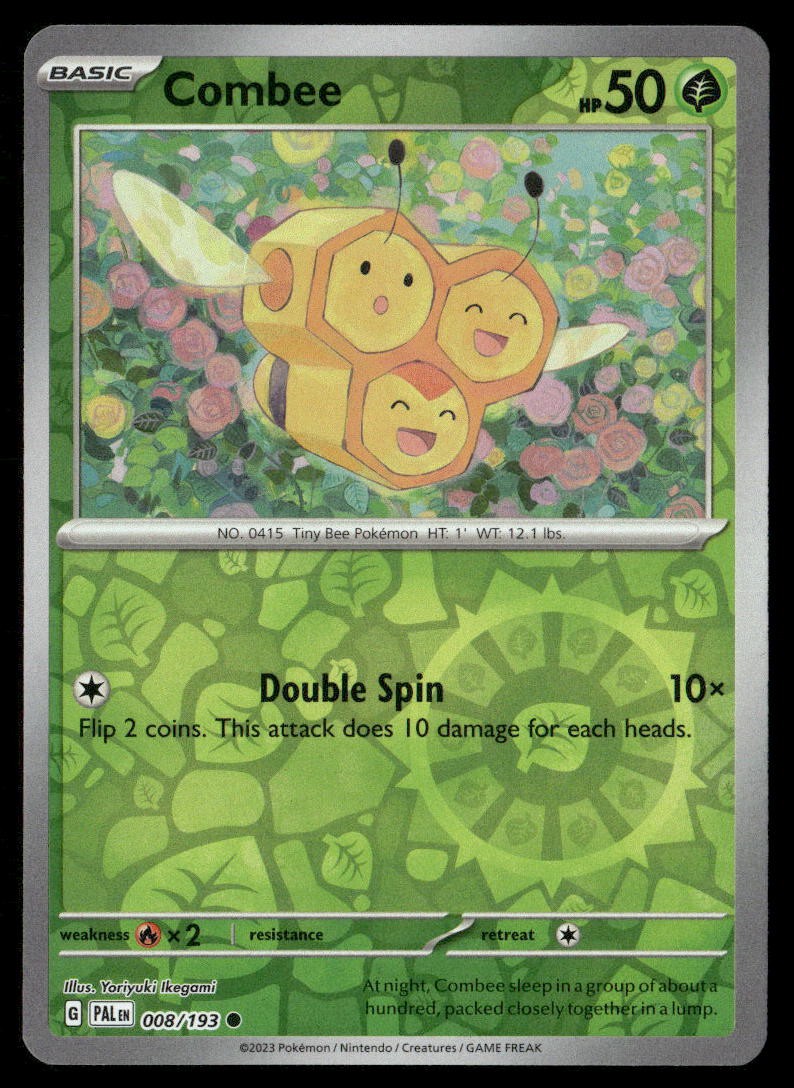 Combee 008/193 SV02 Paldea Evolved Reverse Holo C NM Pokémon — English
