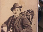 Newton New Jersey young Civil War Cavalry soldier cdv photo with tax stamp