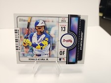 2026 Topps Series 1 Big Ticket Players BTP-7 Ronald Acuña Jr., Atlanta Braves
