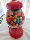 VINTAGE RED CAROUSEL GUMBALL MACHINE/FULL OF GUM/NO 89-B-055366 — photo 8