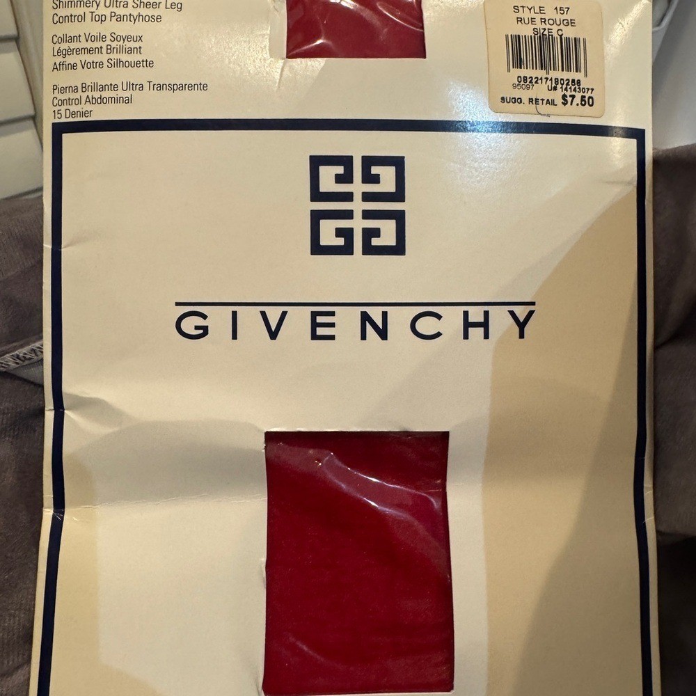 Givenchy Control Top Pantyhose - #157 Rue  rouge size C