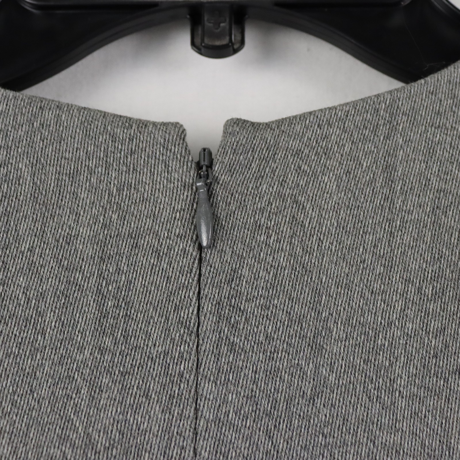 Tory Burch High Neck Nylon Top in Mid Gray Melange 99% Wool - Women's Size 12 thumbnail 3