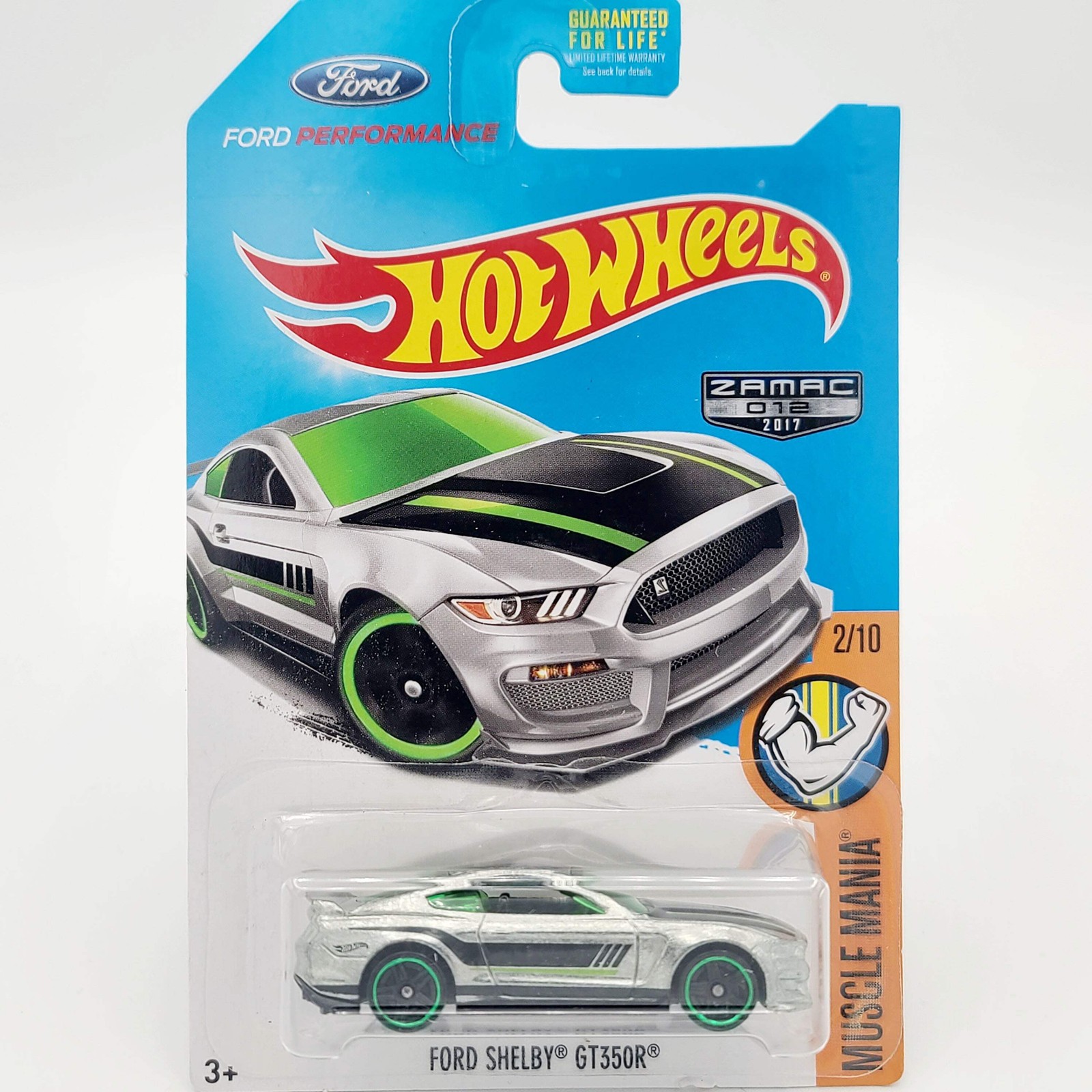 Hot Wheels - ZAMAC - Ford Shelby GT350R (2017 HW Basic - Muscle Mania)