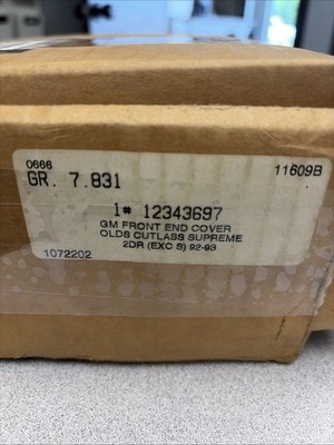 GM Front End Cover Bra Olds Cutlass 92 93 NIB
