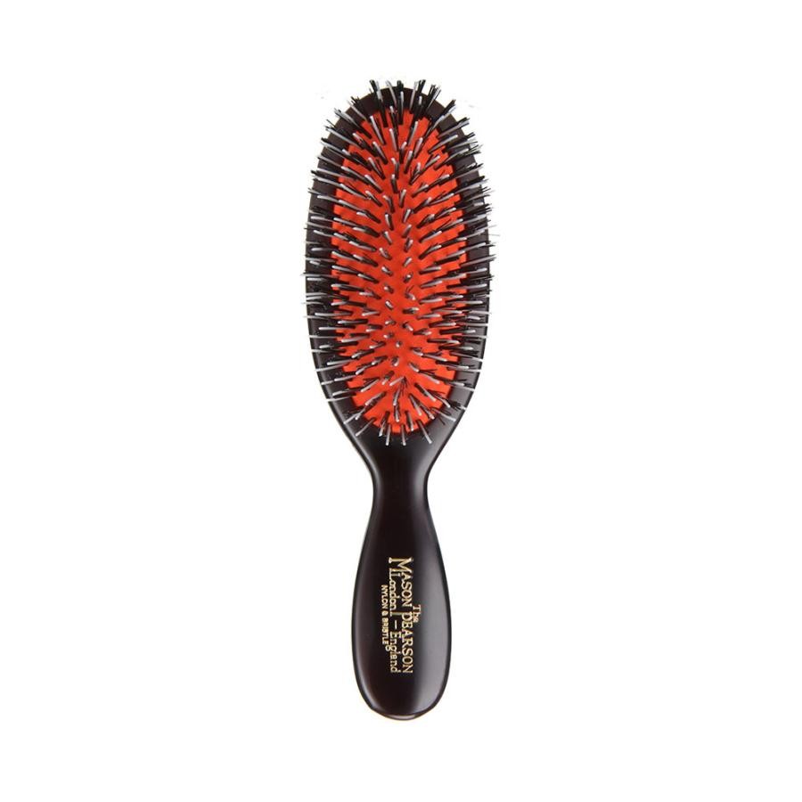 Mason Pearson BN4 Pocket Mix Bristle Nylon Hair Brush Dark Ruby