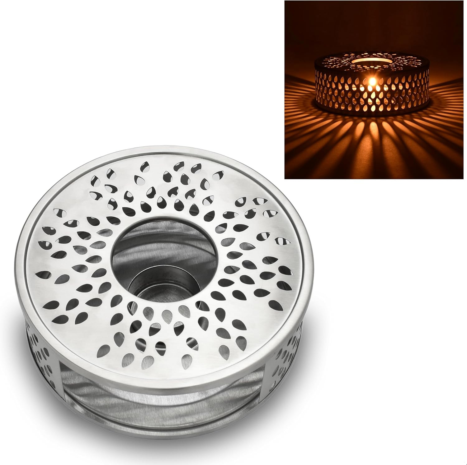 Scaldavivande in Acciaio Inox per Teiere e Tazze | Stabile ed Elegante