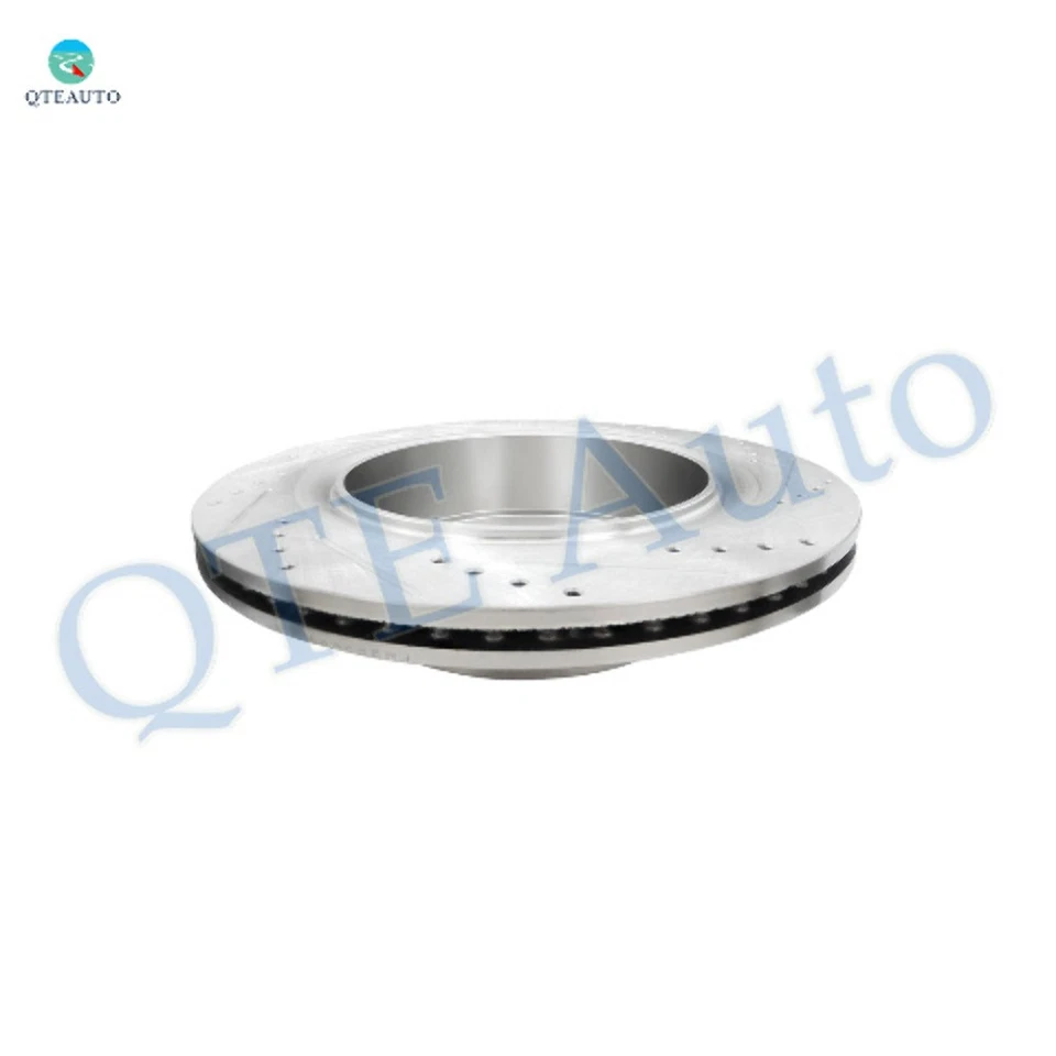 Rotores de freno de disco ranurados perforados traseros de 352 mm para Dodge RAM 1500 2002-2010 Foto 3 de 4