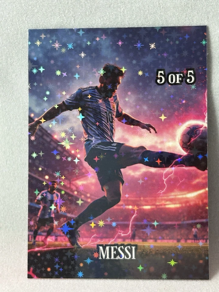 Lionel Messi  # 5/5 2024 Anime Sport Manga Cartoon Prism - Miami Argentina Barca - Image 2 of 3