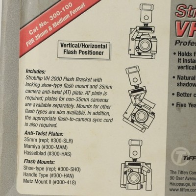 Stroboframe VH2000Rotating Flash Bracket New with instructions.