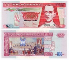 GUATEMALA P-107 10 Quetzales 2003 UNC