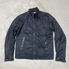 Vintage Diesel Moto Biker Motorcycle Jacket Men s SZ M Full Zip Nylon Black