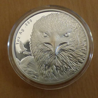 Samoa 2$ 2024 Golden Eagle silver 99.9% 1 oz silver coin within capsule (argent) - Photo 1/4
