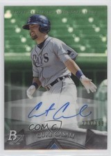 2014 Bowman Platinum Prospects Green Refractor /399 Curt Casali #AP-CC Auto 1f1