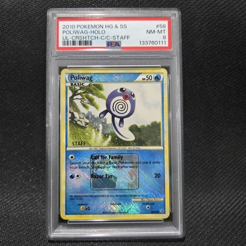Poliwag graded PSA 8 for sale on eBay