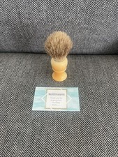 Vintage Macy Shaving Brush Pure Badger USA Shave Barber 8 PATINA