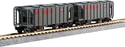 Kato N ACF 1958 Hopper Burlington CB&Q #182255,182389 186-0107