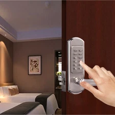Digital Push Button Door Lock Keypad Code Mechanical Combination Stainless Steel
