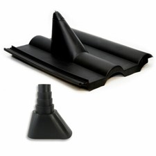 Dachabdeckung Dachziegel Dachpfanne Frankfurter Schwarz + Gummimanschette