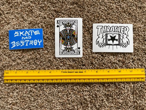 Skateboard Sticker Lot of 3 Thrasher