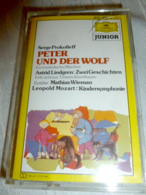 MC Junior: Prokofieff PETER UND DER WOLF / A. Lindgren 2 Geschichten REDUZIERT