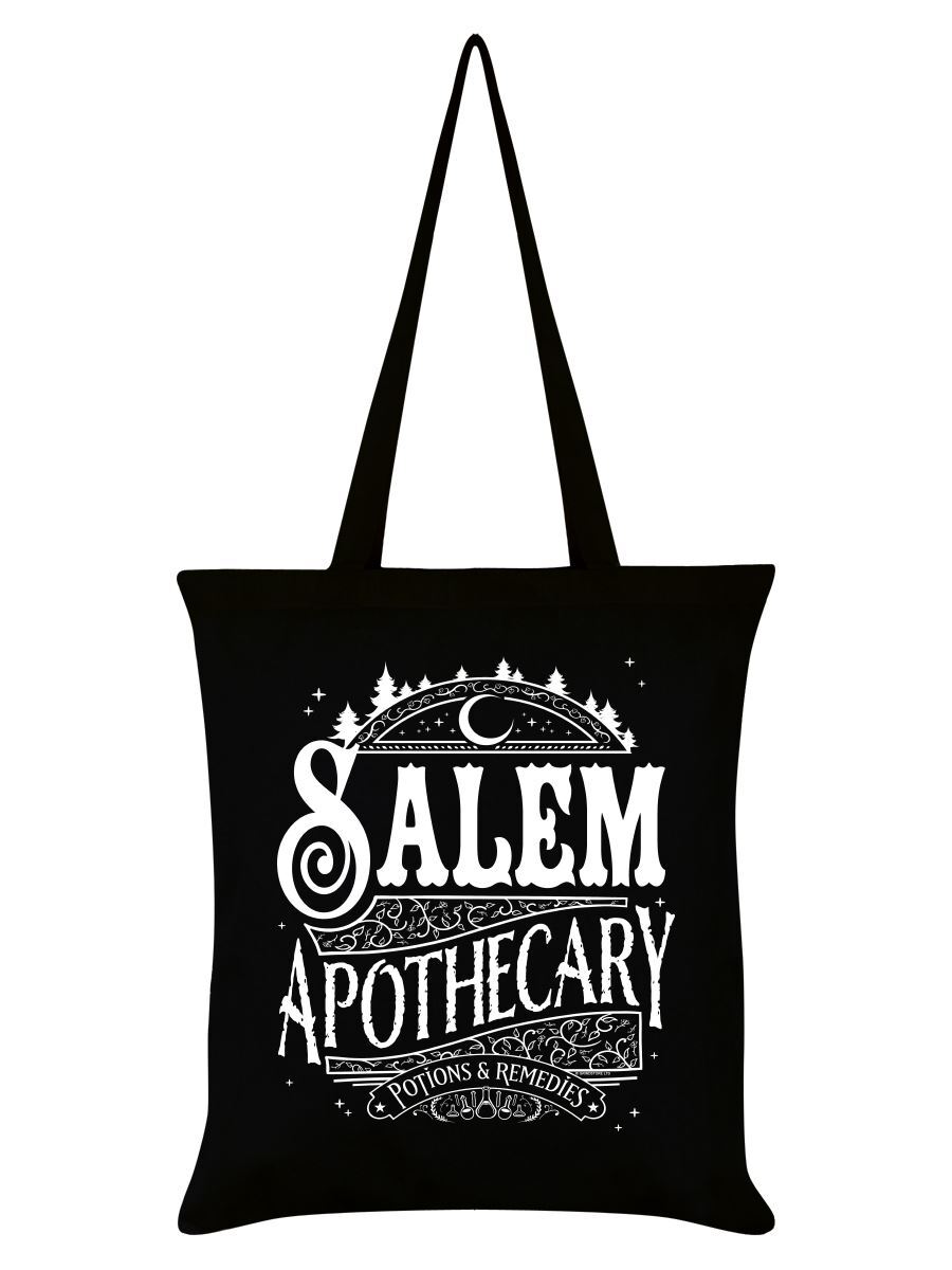 Tote Bag Salem Apothecary Potions & Remedies Black 38x42cm